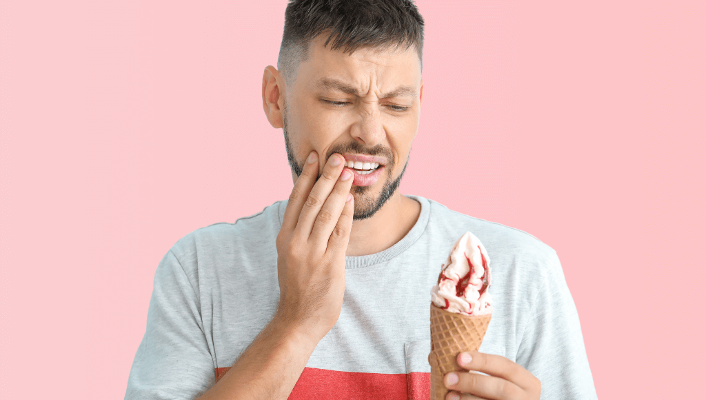 Dents sensibles chaud froid Image