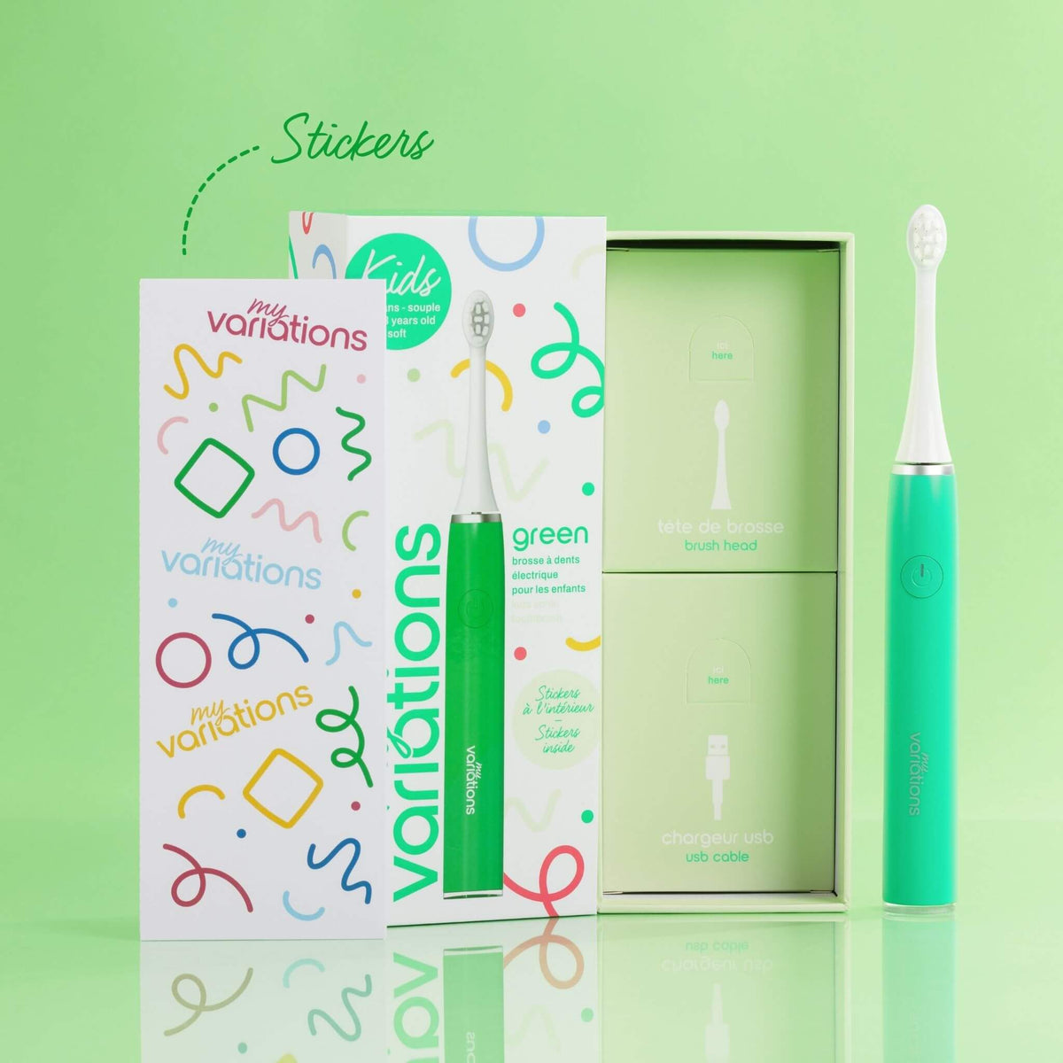 Brosse à Dents électrique Nevadent Enfants - Oscillante, 2 Vitesses, Neuve, Emballage D'origine