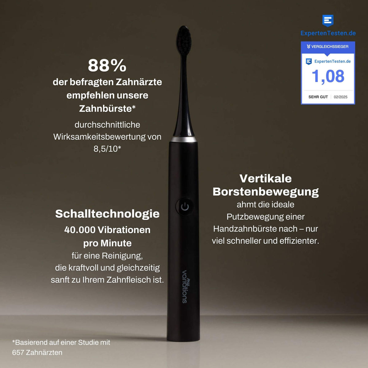 Elektrische Zahnbrste mit Schallvibration MyVariations Elektrische Zahnbrste mit Schallvibration MyVariations